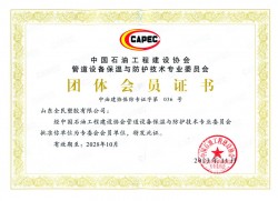 中國石油工程建設協會專委會會員證書